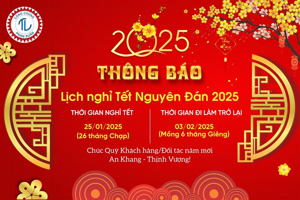 Lịch nghỉ Tết Nguyên đán 2025